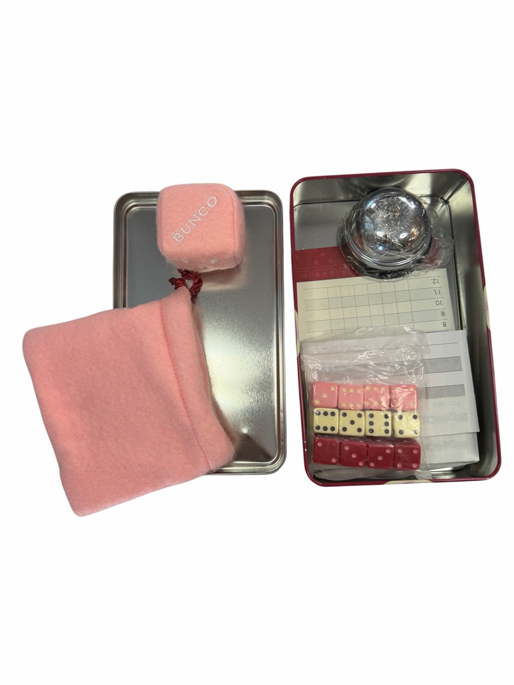 Bunco Party Starter Set - Pink Collectible Tin - Picture 4 of 4